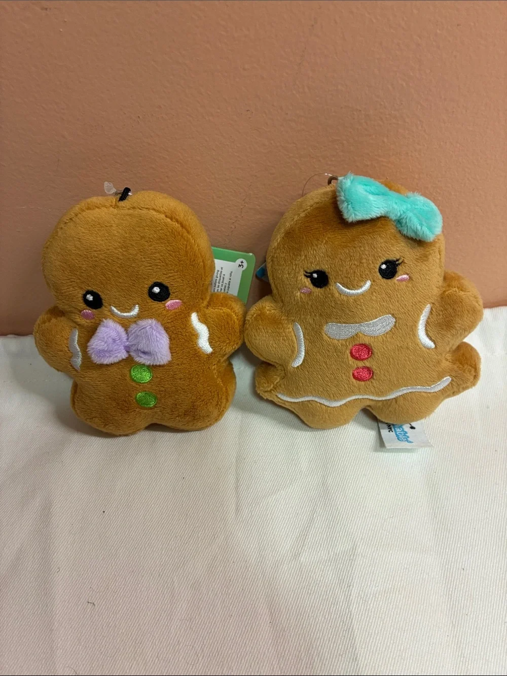 Squishable Micro Plush Keychain Trio - Gingerbread & Snowman